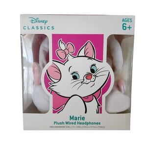 NIB Disney The Aristocrats Marie Plush Wired Headphones